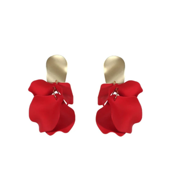 Ava Rose Petal High-Quality Drop Earrings - Not accept offers - Picture 3 of 3